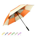 OEM auto simple windproof factory quality promotional  fiberglass stick ribs cheap straight golf umbrella with logo prints